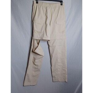 Columbia PFG Convertible Pants Mens Medium 34L Khaki Omni-Shade Fishing Cargo